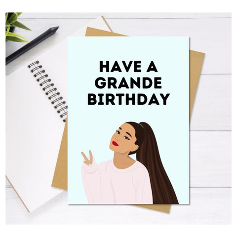 Ariana Grande Birthday Card