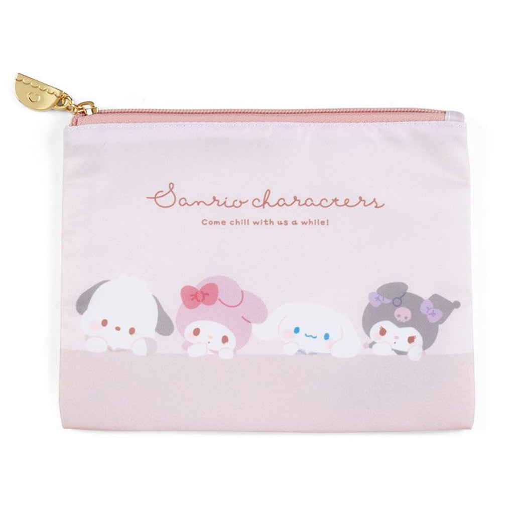 Sanrio Flat Pouch Set (2 pcs) Sanrio Characters (Chill Time Design)