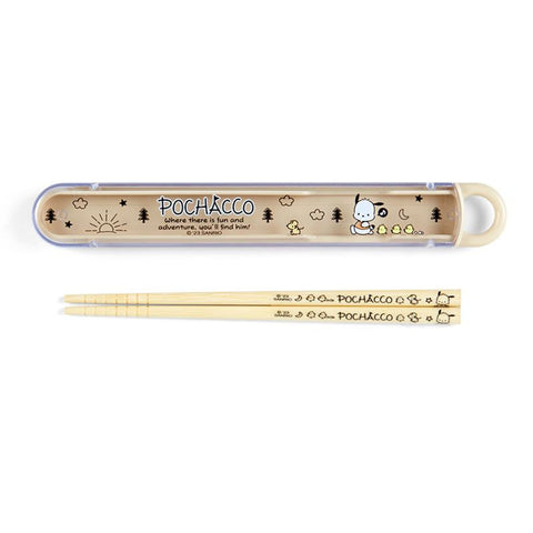 Sanrio Chopsticks & Case Set Pochacco