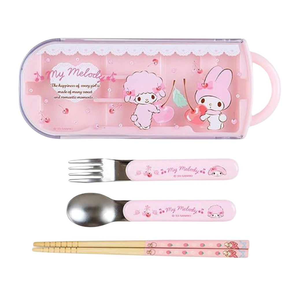 Sanrio 3 Pieces Cutlery Set with Case
