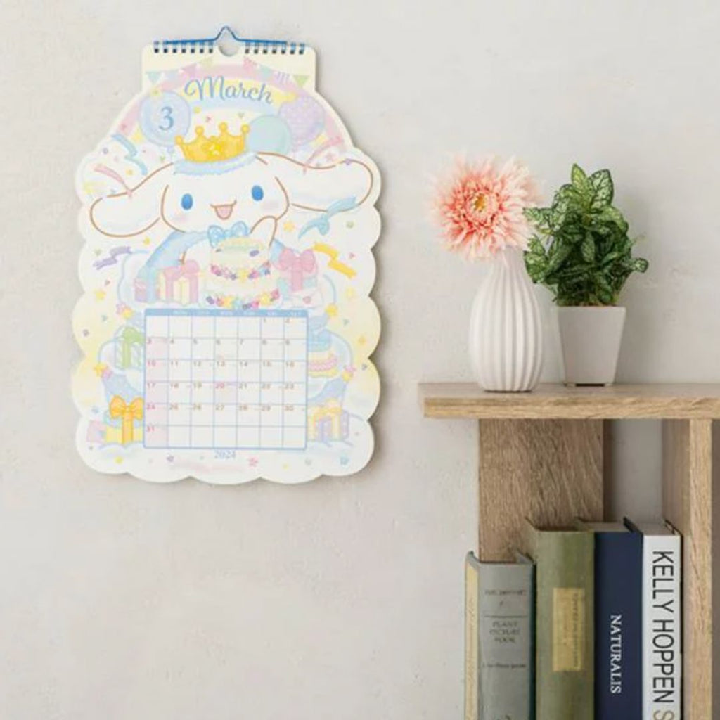 Sanrio Diecut wall Calendar 2024