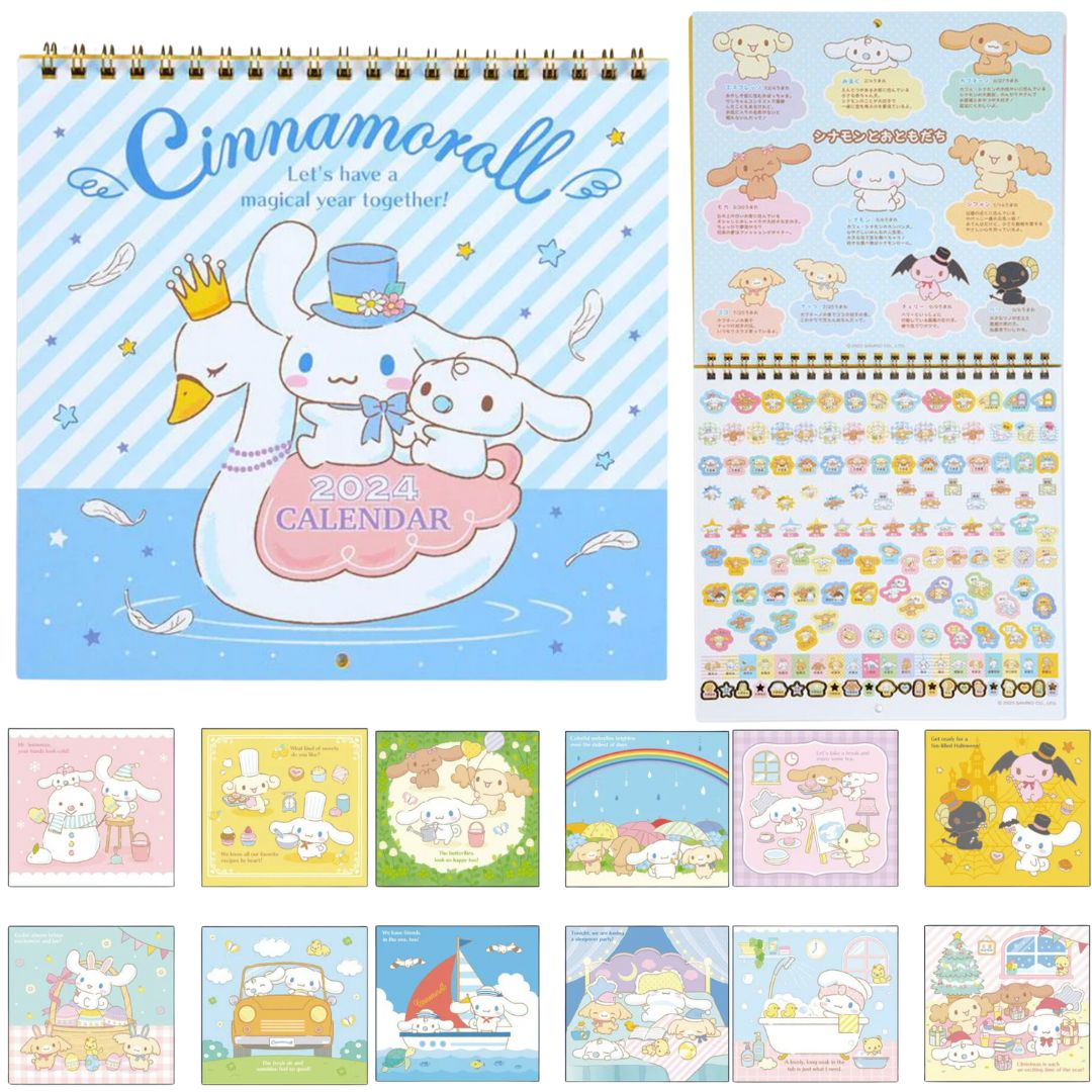 Cinnamoroll 2024 Die-cut Wall Calendar – Kawaii Gifts