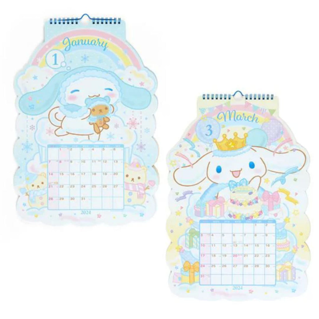 Sanrio Diecut wall Calendar 2024