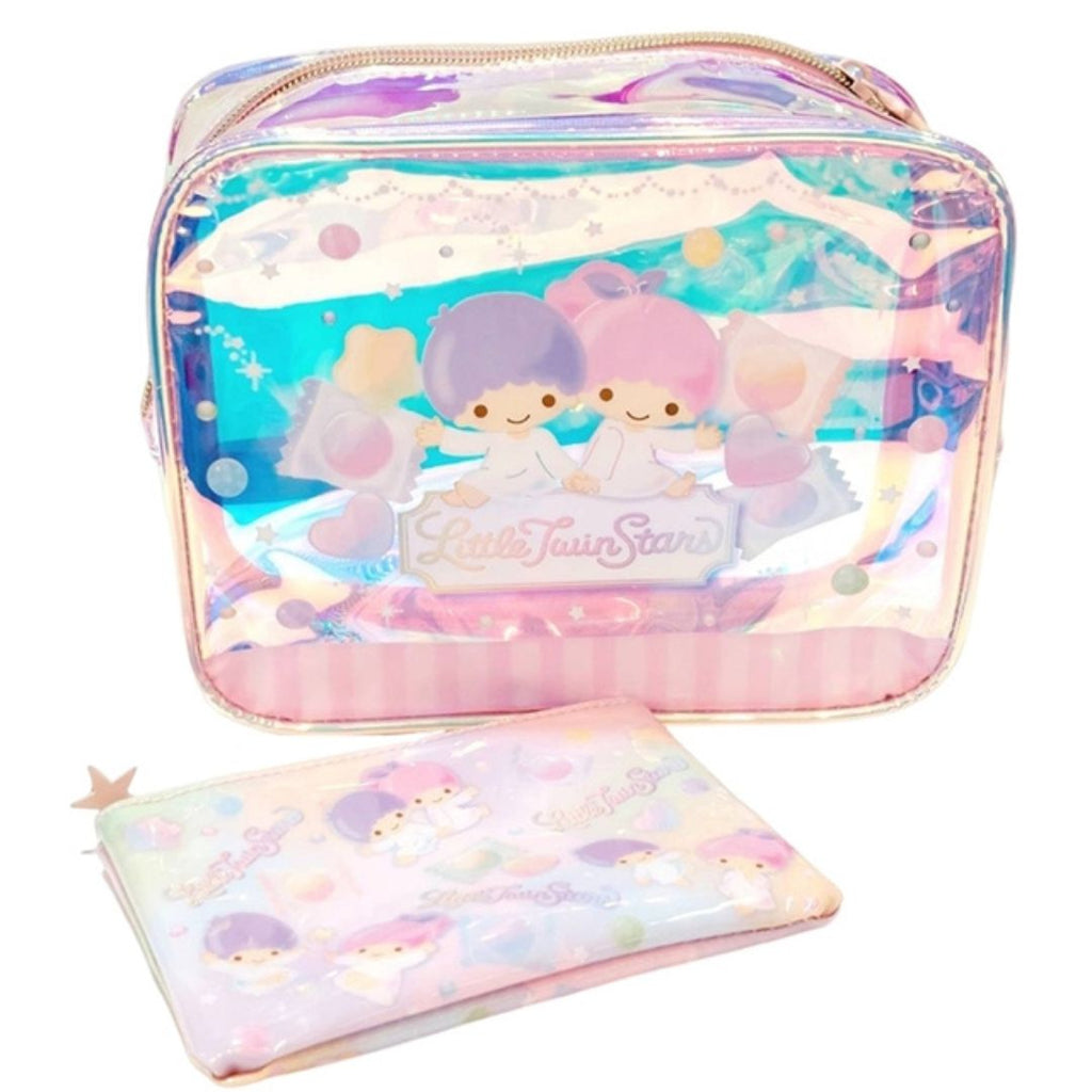 LITTLE TWIN STARS Pink Candy COSMETIC BAG