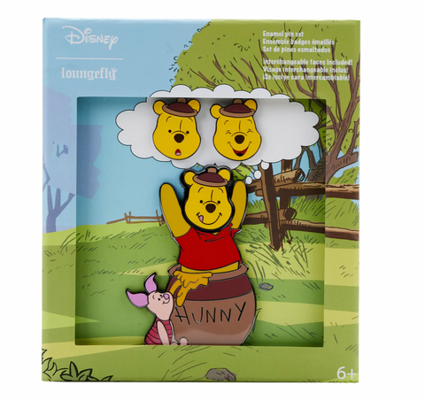 Loungefly Disney Winnie the Pooh Mixed Emotions Pin Set