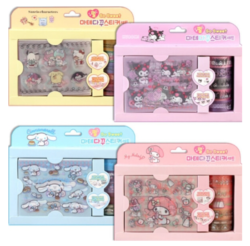 SANRIO CHARACTERS DIARY DECORATION STICKER SET