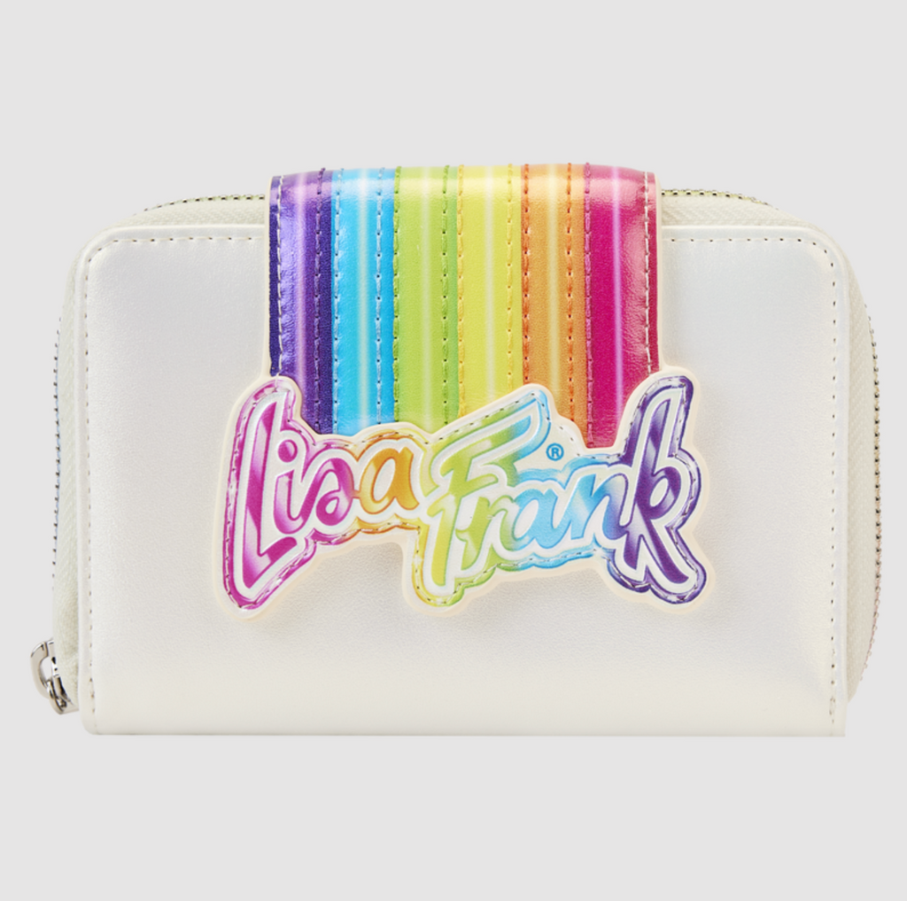 Loungefly Lisa Frank Rainbow Logo Zip Around Wallet