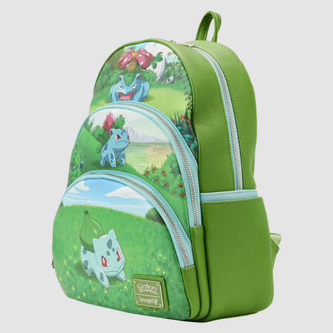 Loungefly Pokémon Bulbasaur Evolutions Triple Pocket Backpack