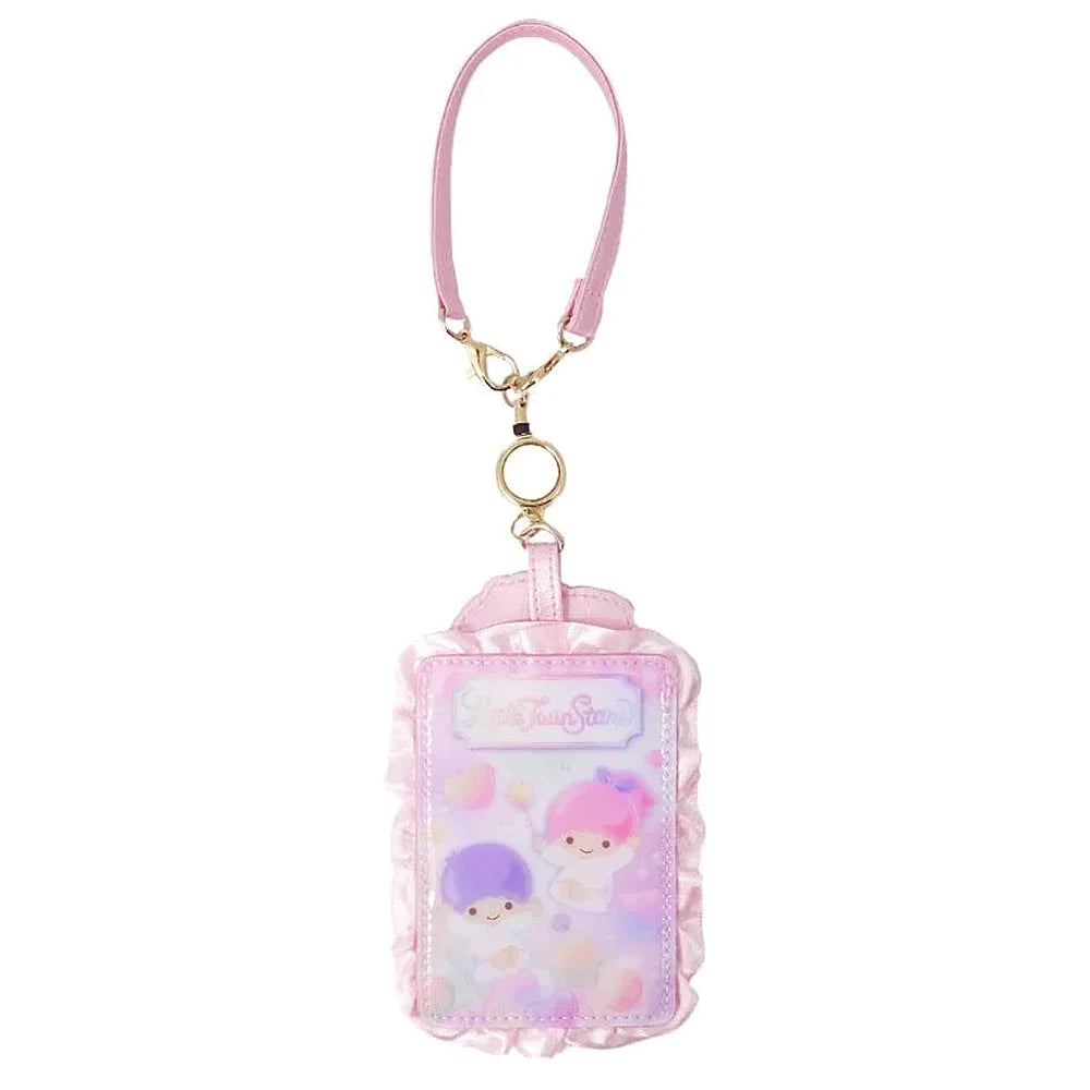 LITTLE TWIN STARS Retractable Pink Candy ID Holder