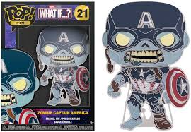Zombie Captain America #21 Glow In The Dark POP! Pin Marvel Studios What If...?