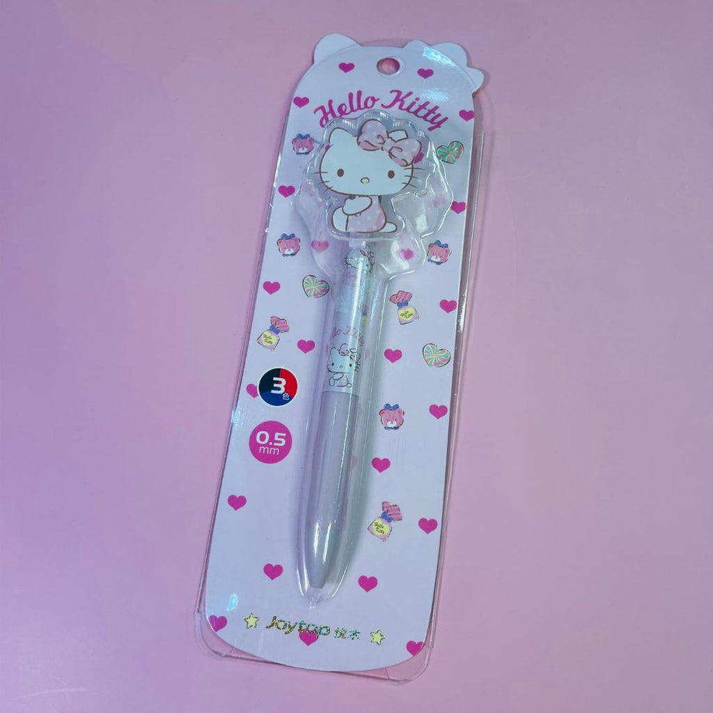 Hello Kitty & Friends Good Time Series Spinning Pen w/Extra Ink & Paper Ruler