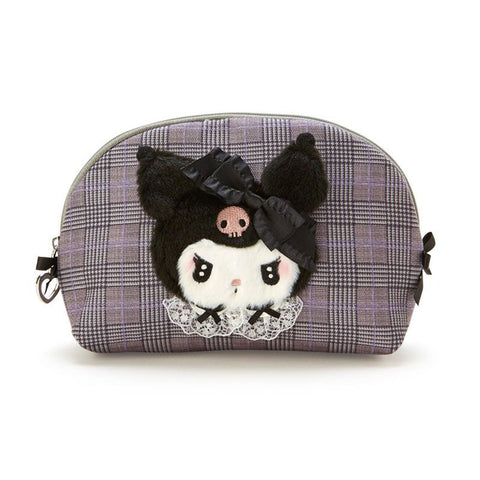 Japan Sanrio Face Pouch - Kuromi (Secret Melokuro)