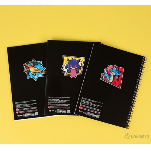 Pokemon Notebook B5 Wirebound Unruled Stationery (1 random)