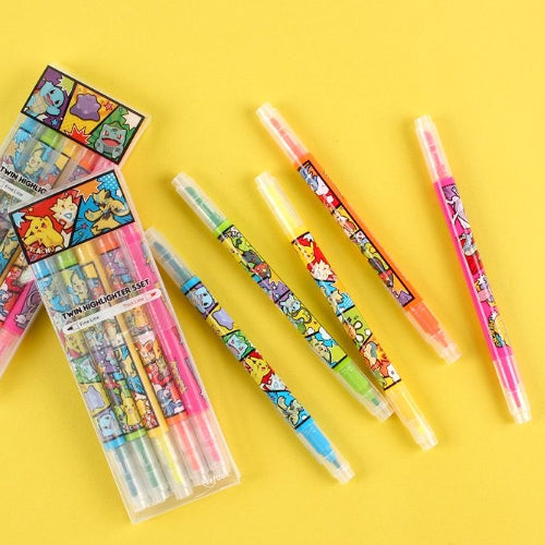 POKEMON TWIN HIGHLIGHTER 5 COLOR SET
