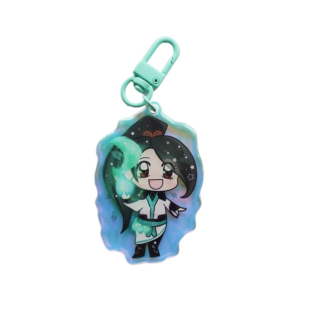HOLOGRAPHIC VALORANT CHARM KEYCHAIN