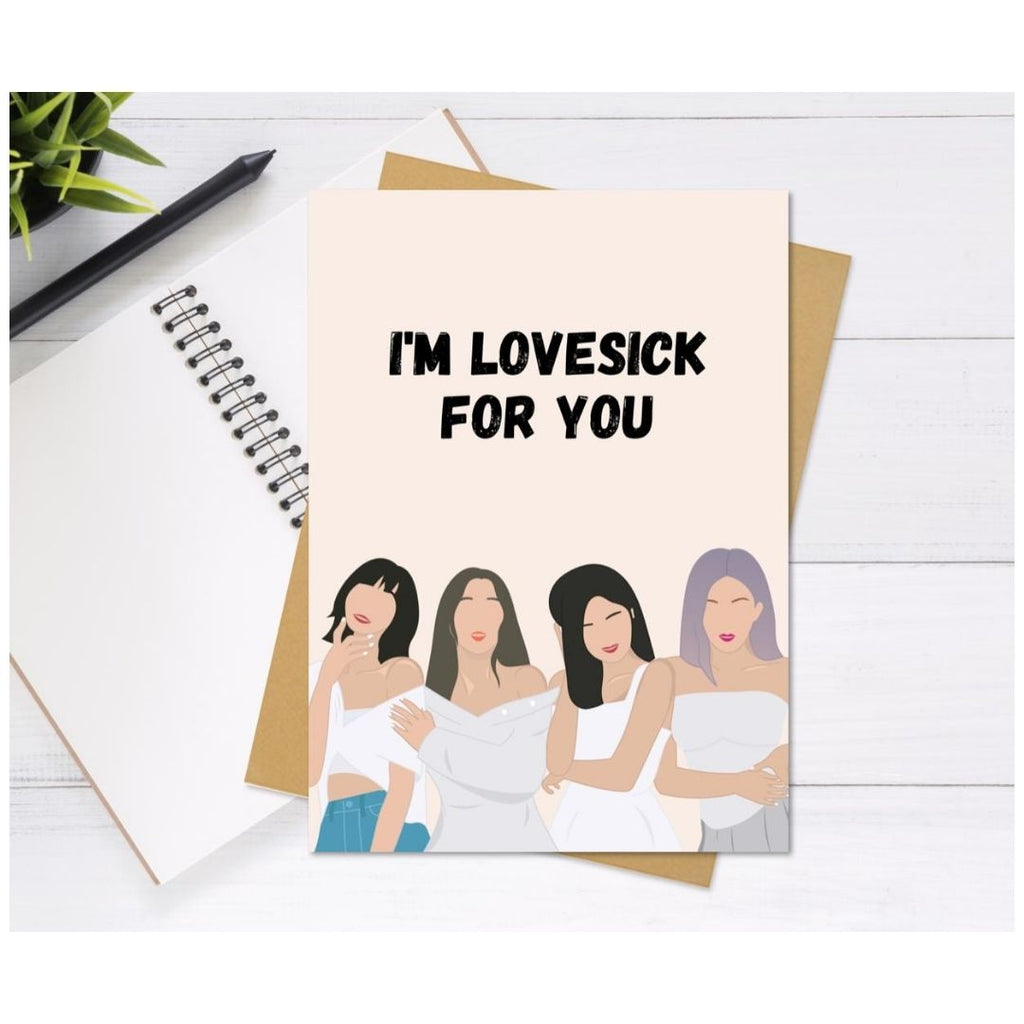 Blackpink Love, Anniversary, Valentines Card