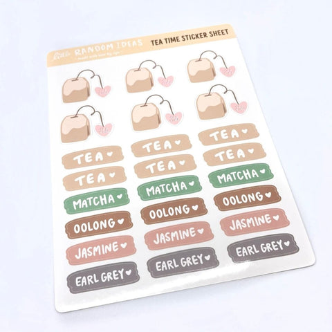 Tea Time Glossy Sticker Sheet