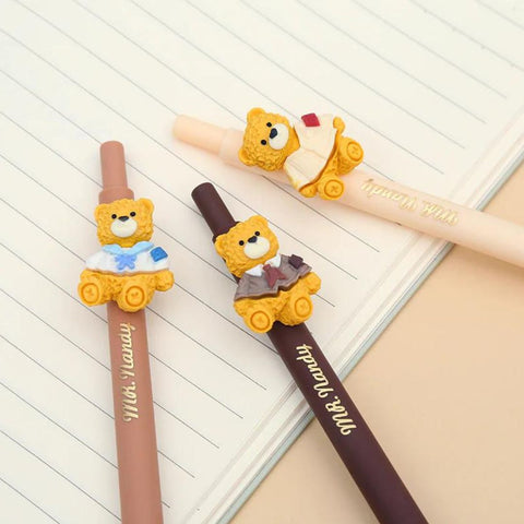 Bear Retractable Gel Pen