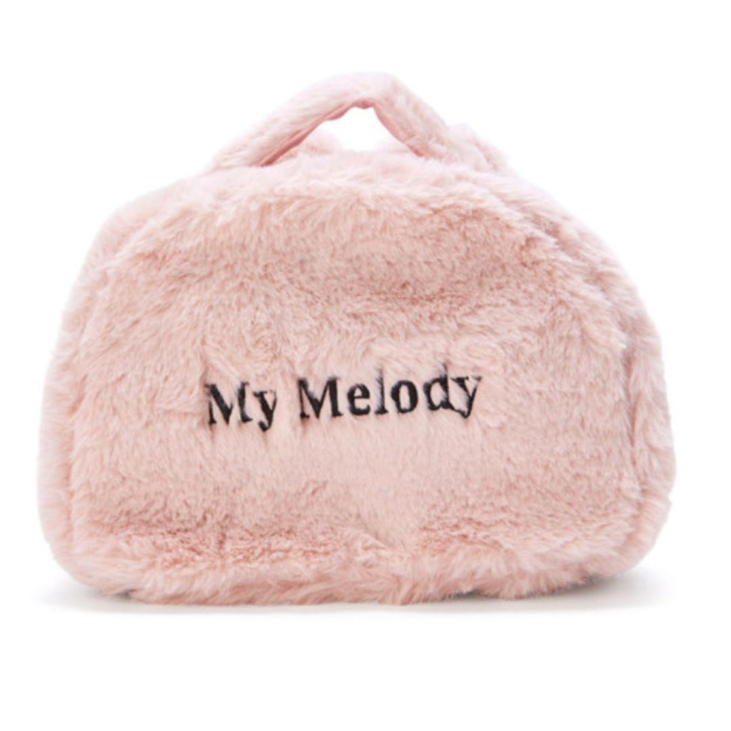 Japan Sanrio plush Face Pouch - My Melody (Secret Melokuro)