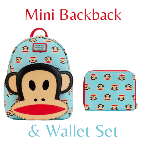 Loungefly Paul Frank Julius Mini Backpack And Wallet Bundle
