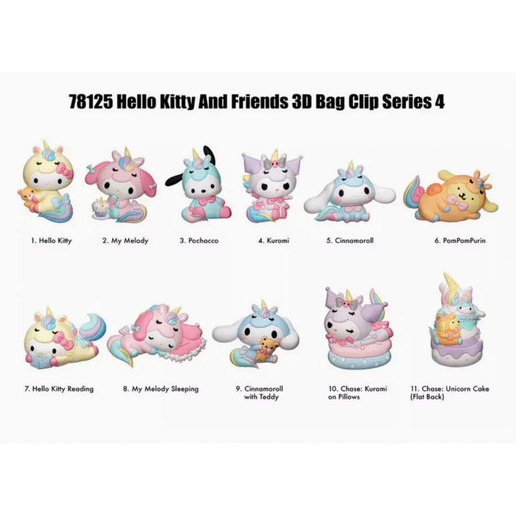 Hello Kitty Series 4 3D Foam Bag Clip Blind Bag