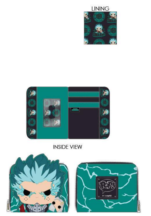 Pop By Loungefly My Hero Academia Deku Infinity Zip Around Wallet