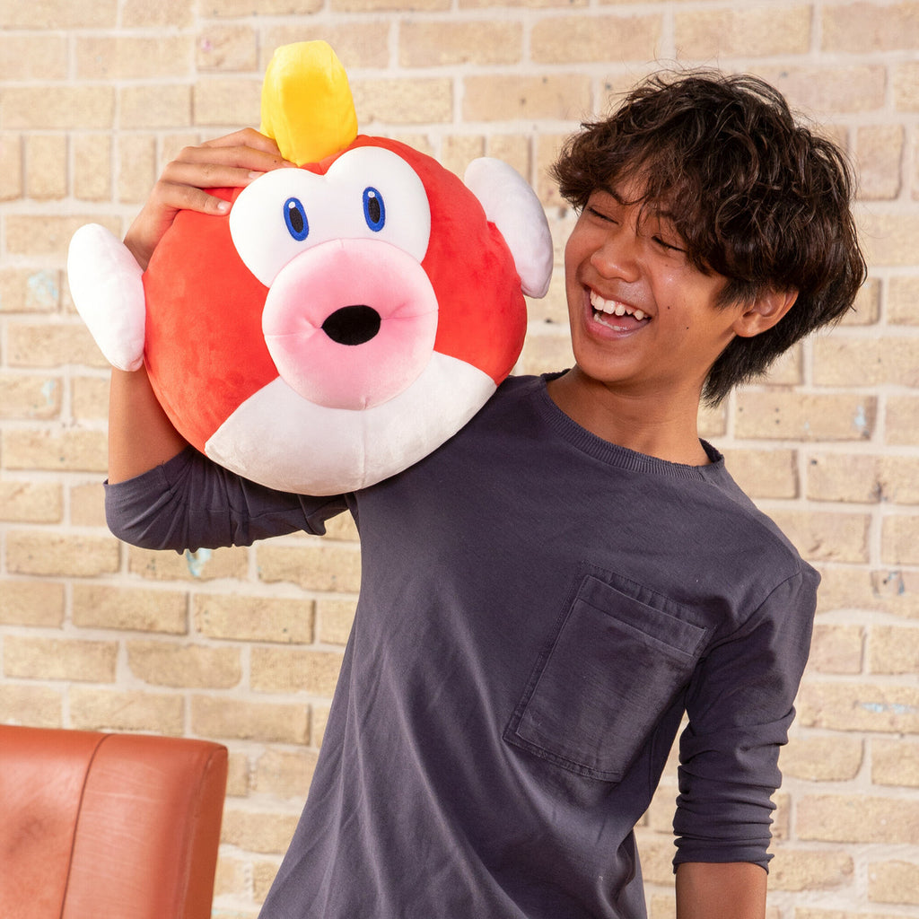 Club Mocchi- Mocchi- Super Mario™ Cheep Cheep Mega Plush Toy, 15 inch