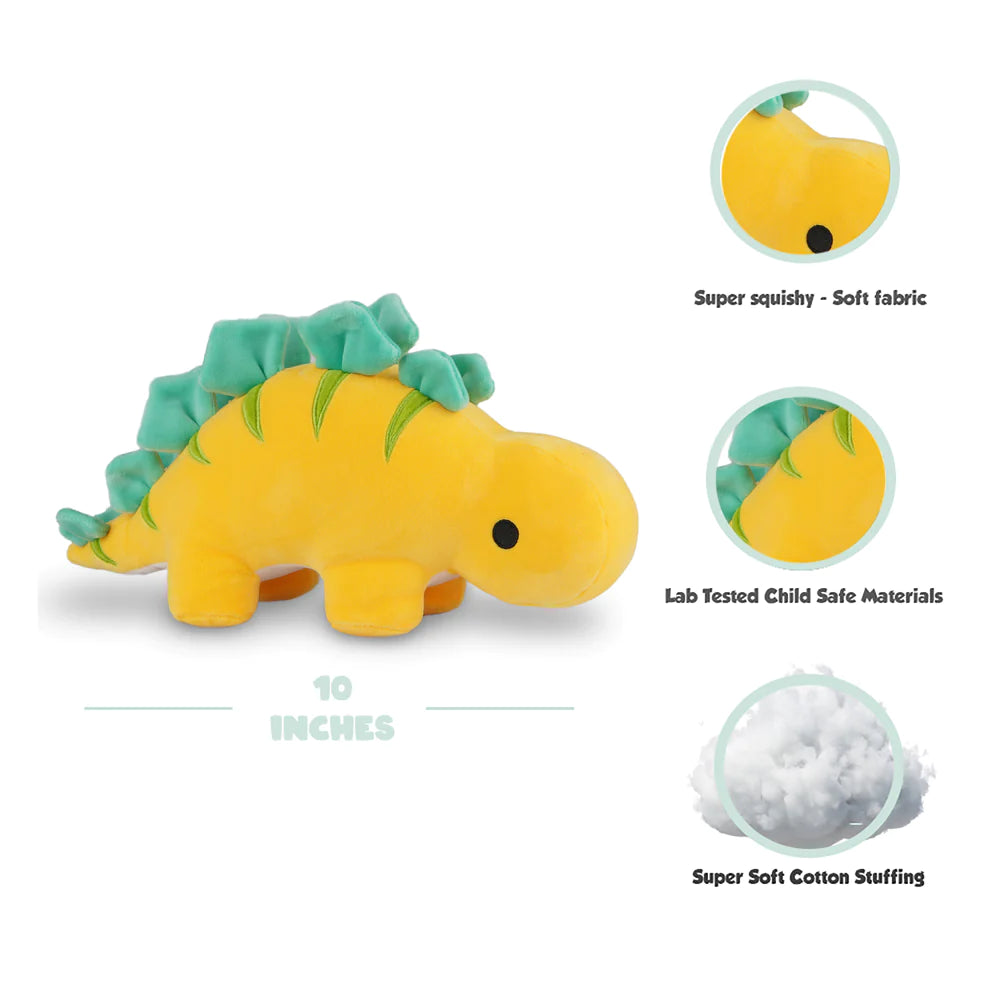 Yellow Stegosaurus Plush Stuffed Animals